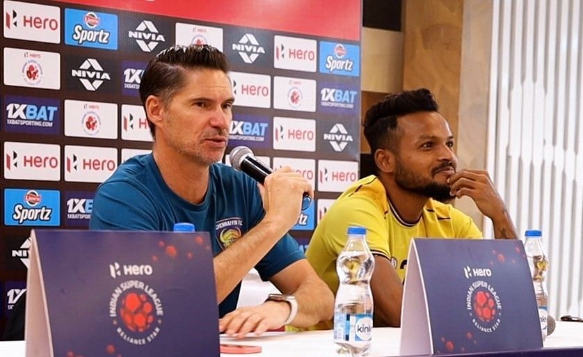 Thomas Brdaric and Debjit Majumdar attended the pre-match press conference.