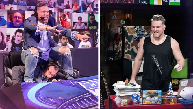 Famous sportscaster and television personality praises WWE commentator Pat McAfee after an enormous year of working "his a** off"