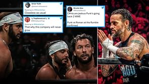 "C**ts are jealous Punk's going back 2 WWE" - Twitterati enraged over The Elite taking a major jibe at CM Punk following their return at AEW All Out