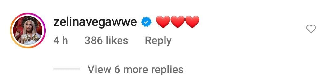Zelina Vega commented on Andrade&#039;s post
