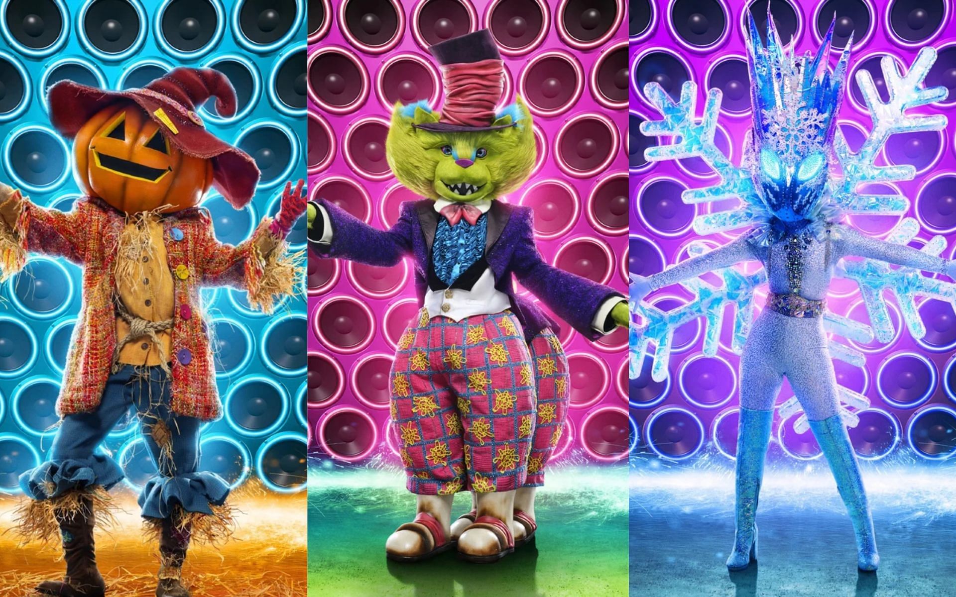 3 masked singers compete for a spot in the semi finals (Images via The Masked Singer Fandom)