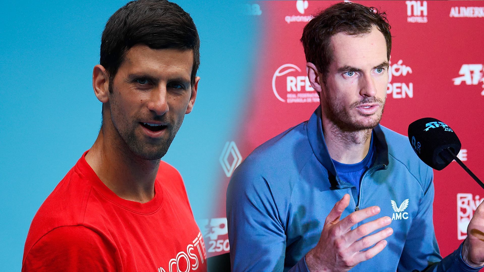 Novak Djokovic (L) &amp; Andy Murray