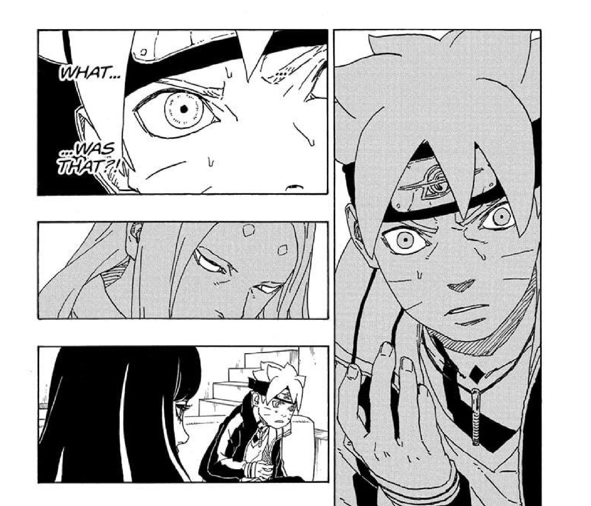 Boruto&#039;s vision (Image via Masashi Kishimoto/Shueisha)