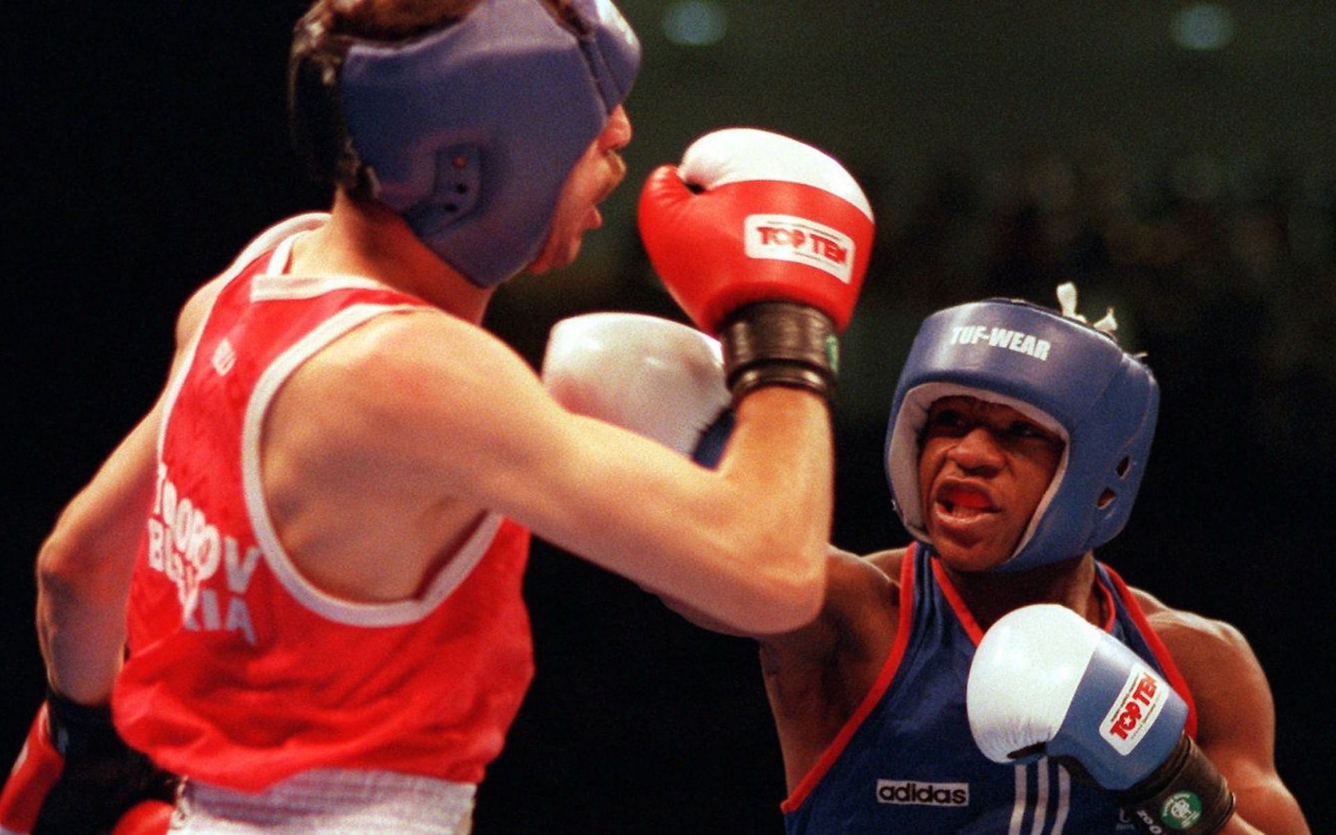 Floyd Mayweather in the Olympics [Image via @GAFollowers on Twitter].