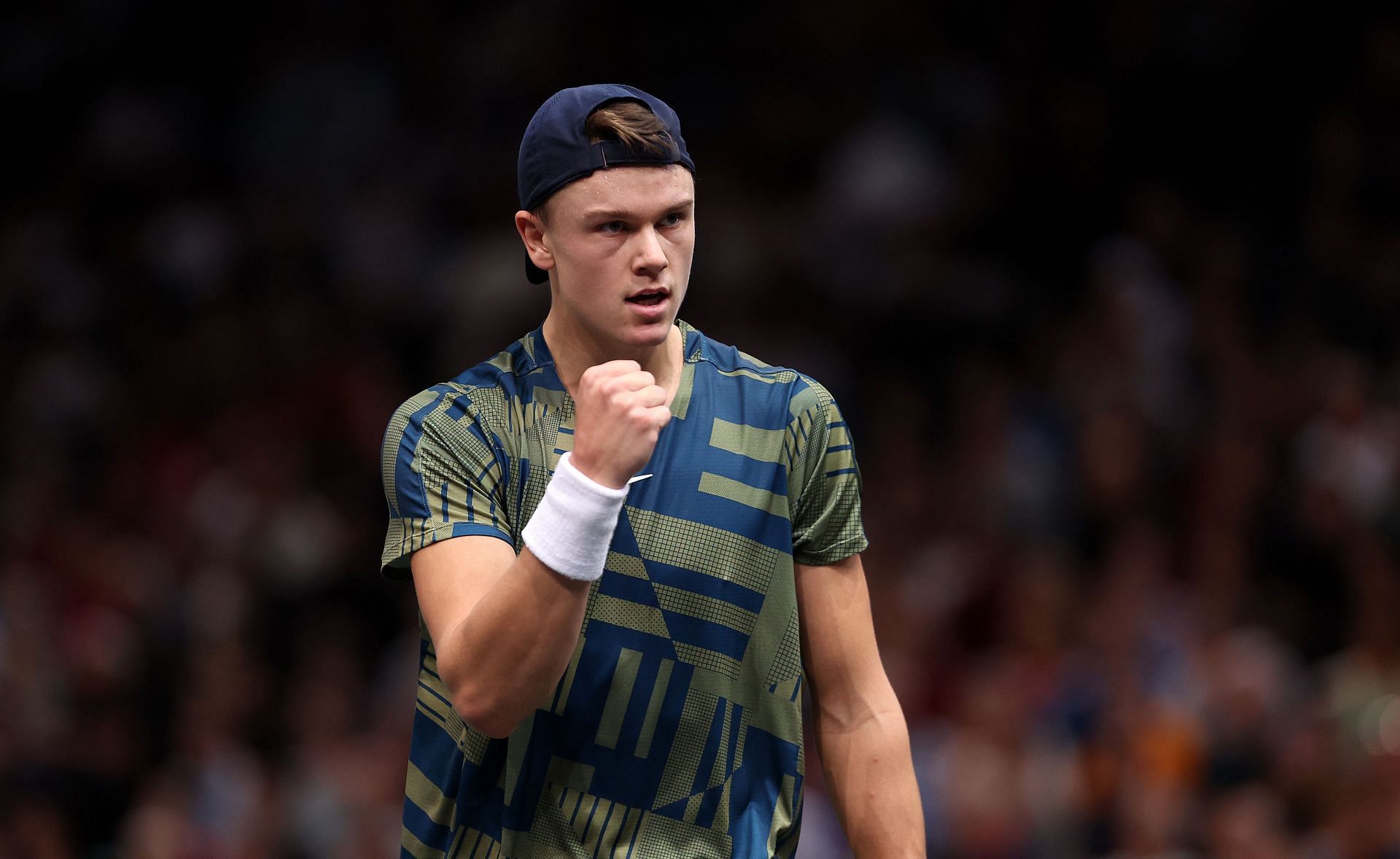 Holger Rune at the Rolex Paris Masters.