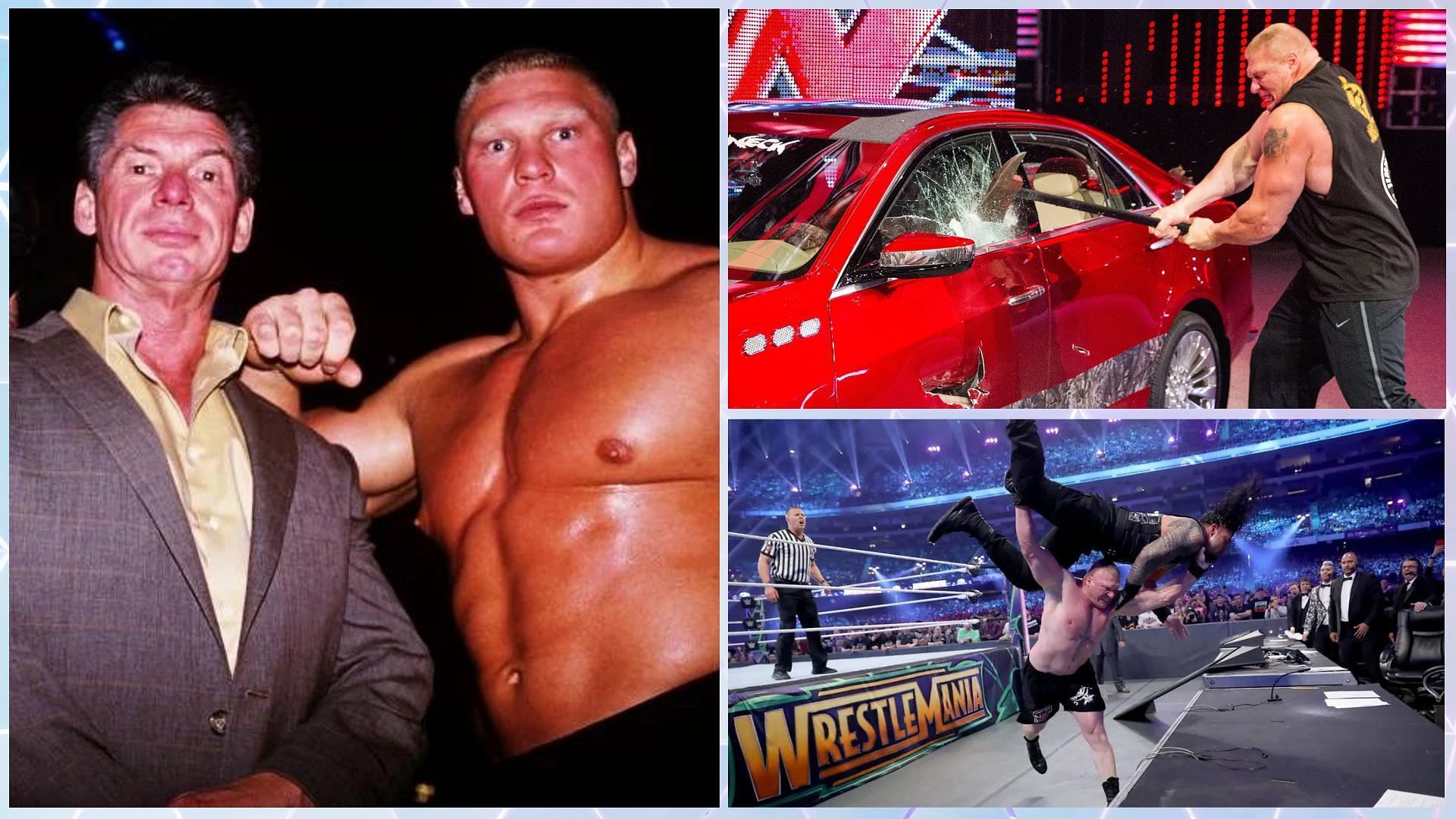 Brock Lesnar carved his way to become the &quot;invincible monster.&quot;