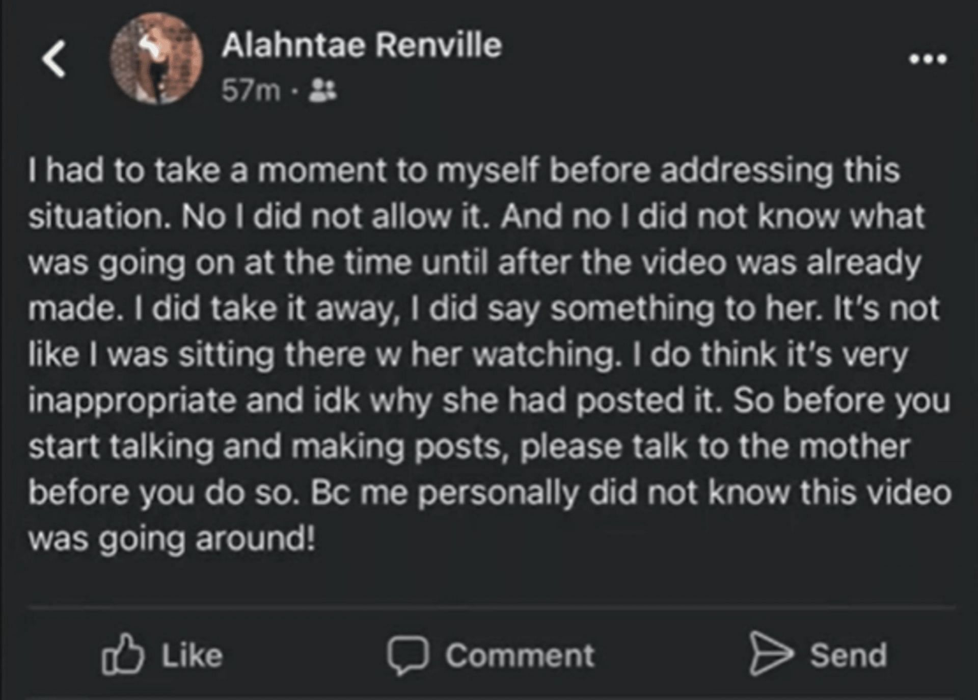 The mother addresses the controversial video (Image via jazleaa/TikTok)