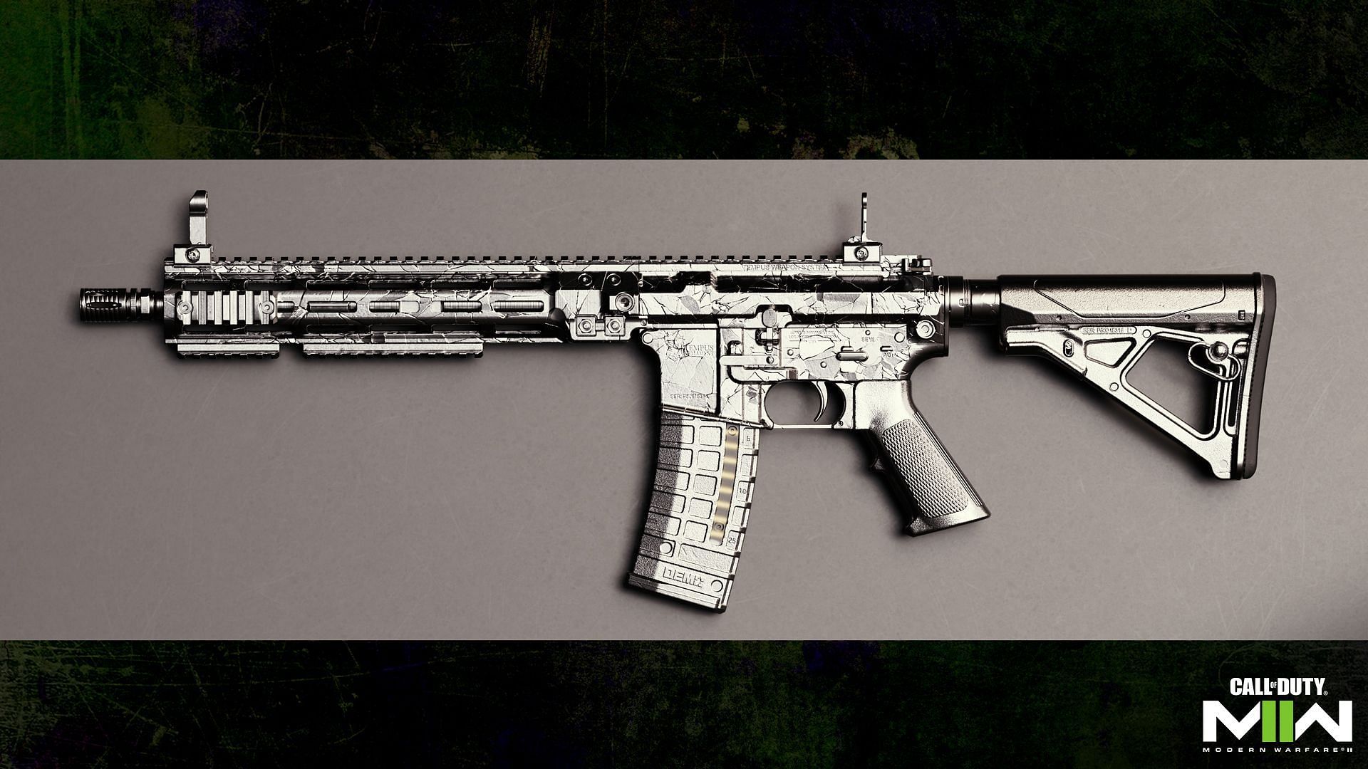The Platinum Mastery Camo for the M4 in Modern Warfare 2 (Image via Activision)