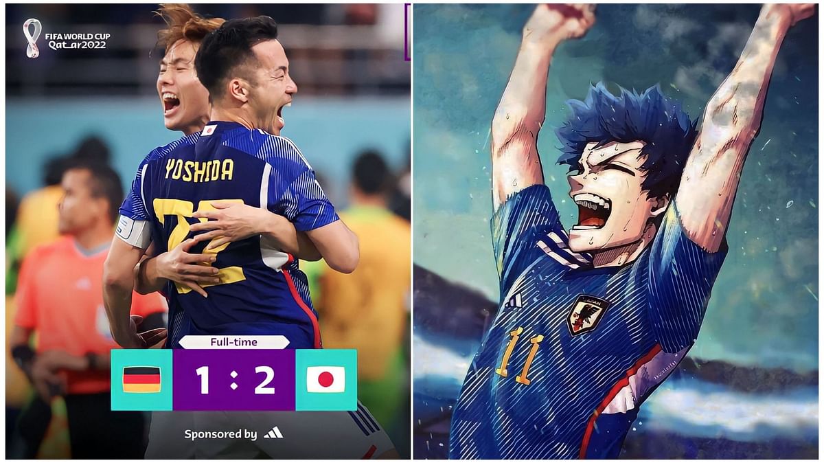 Blue Lock and Giant Killing manga influence the Japanese team's jersey