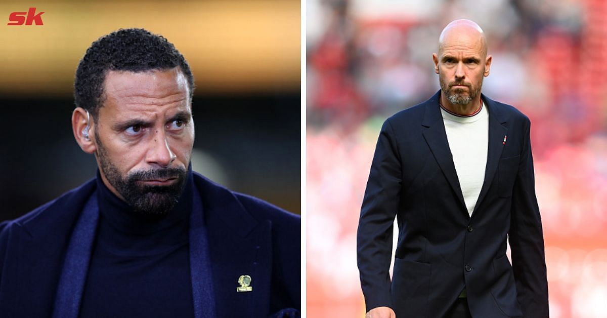 [L-to-R] Rio Ferdinand and Erik ten Hag.