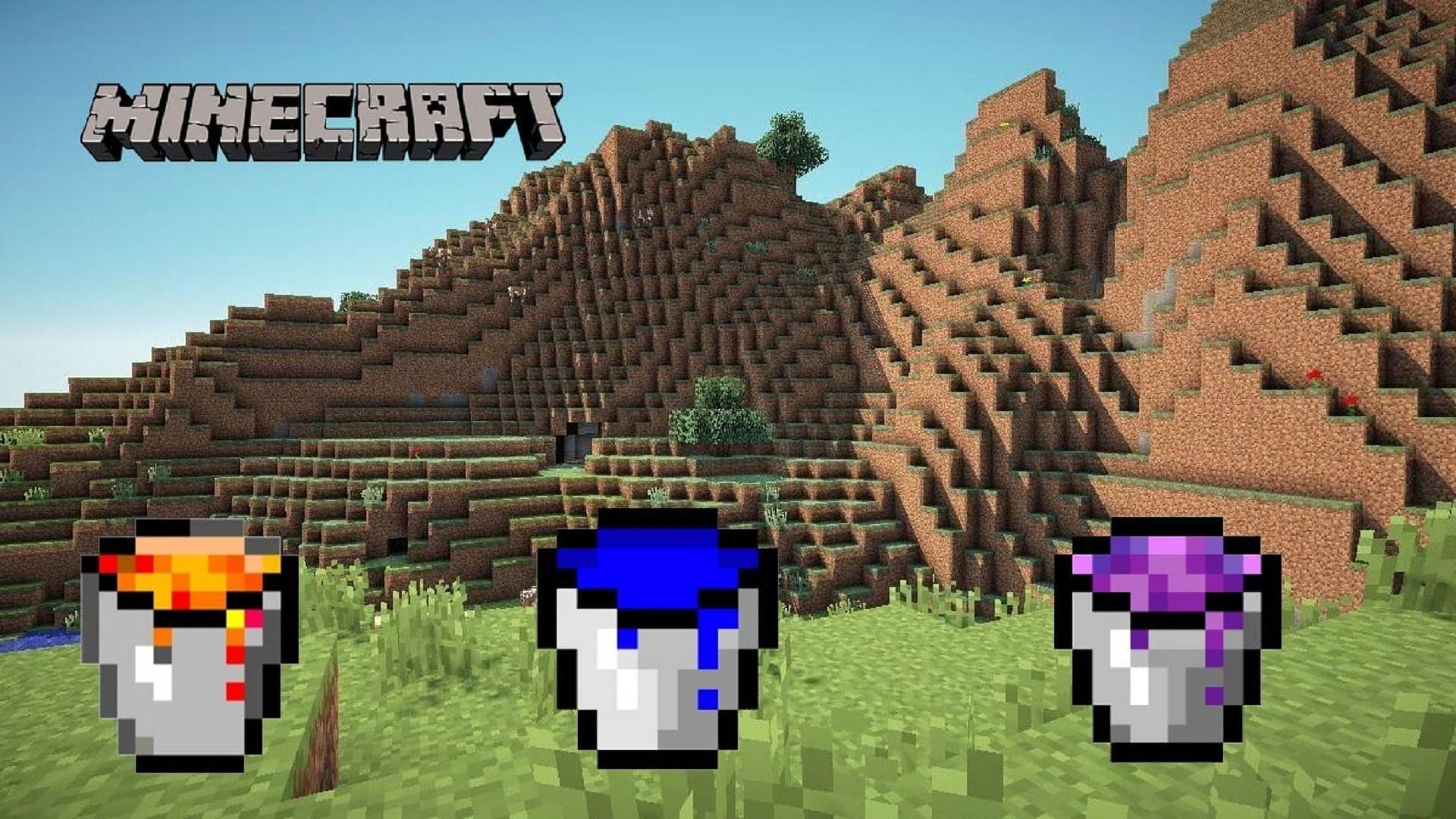 Buckets are one of Minecraft&#039;s most useful items (Image via Mojang)