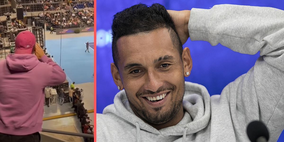 Nick Kyrgios receives marriage proposal from male fan during exhibition match