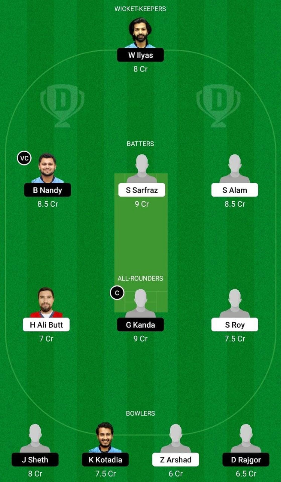 FPD vs RJT Dream11 Fantasy Tip - Head to Head League