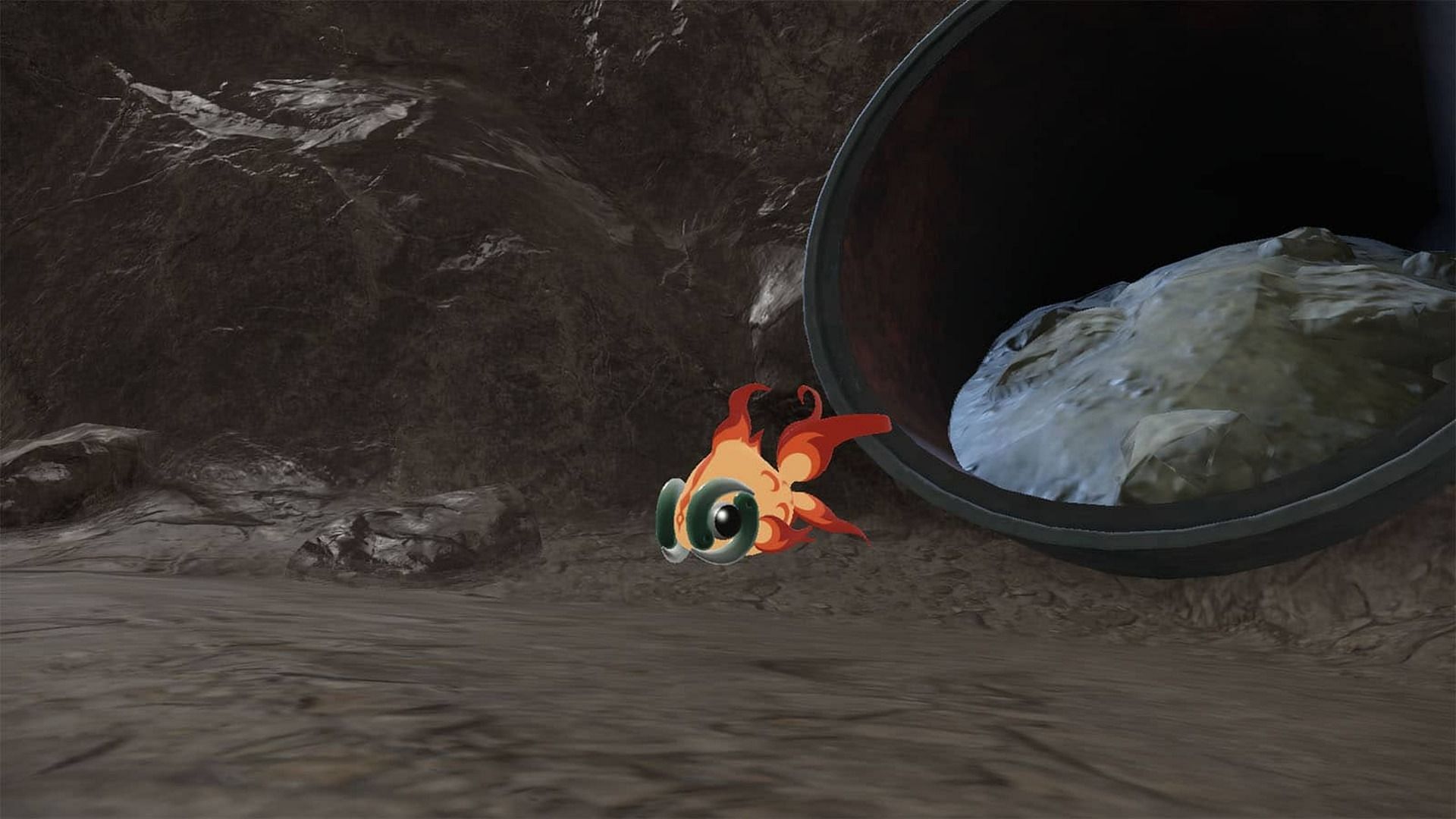 A screenshot of the Legendary Chi-Yu (Image via The Pokemon Company)
