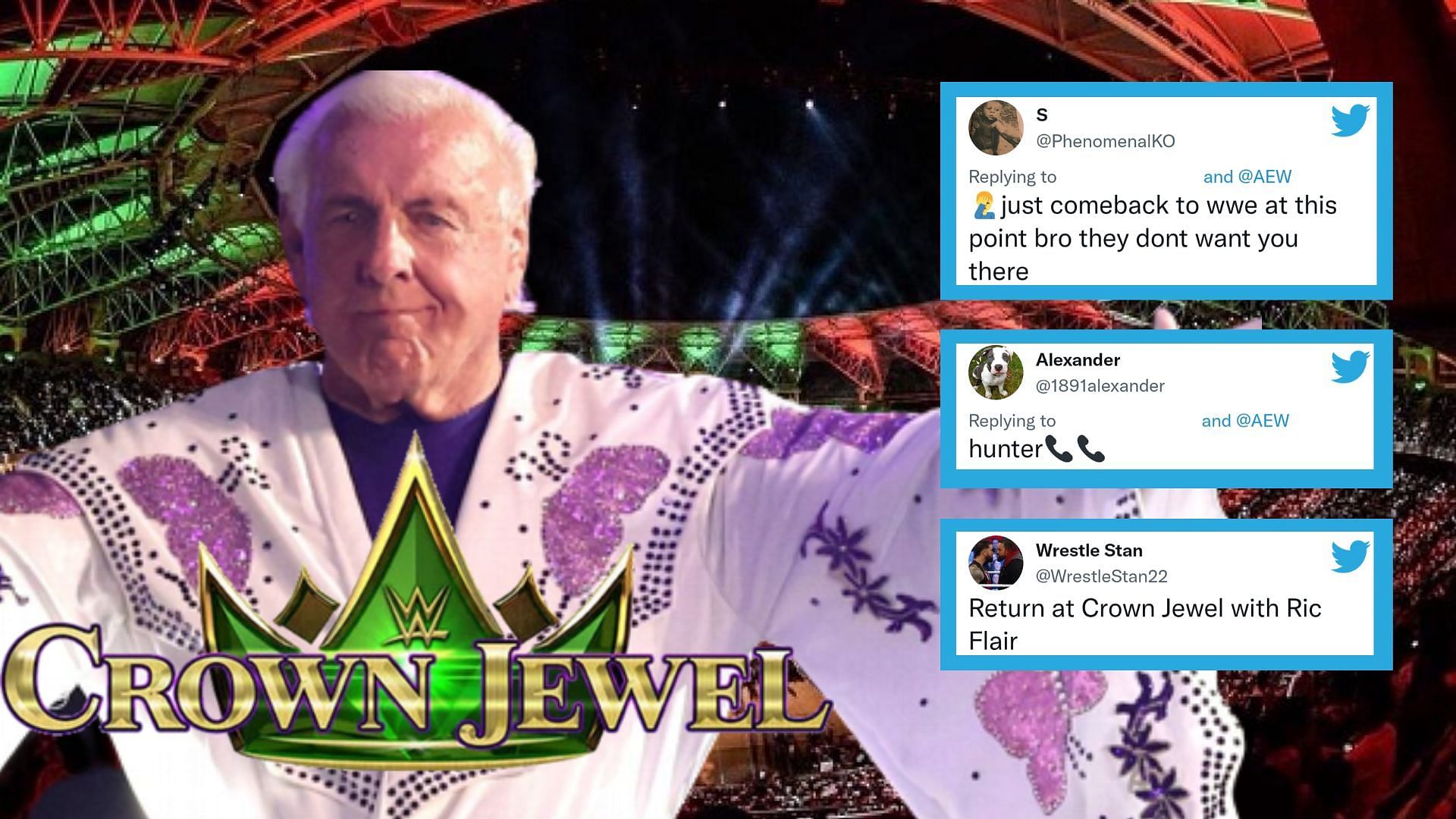 "Return At Crown Jewel With Ric Flair" - Wrestling Fans Explode With A ...