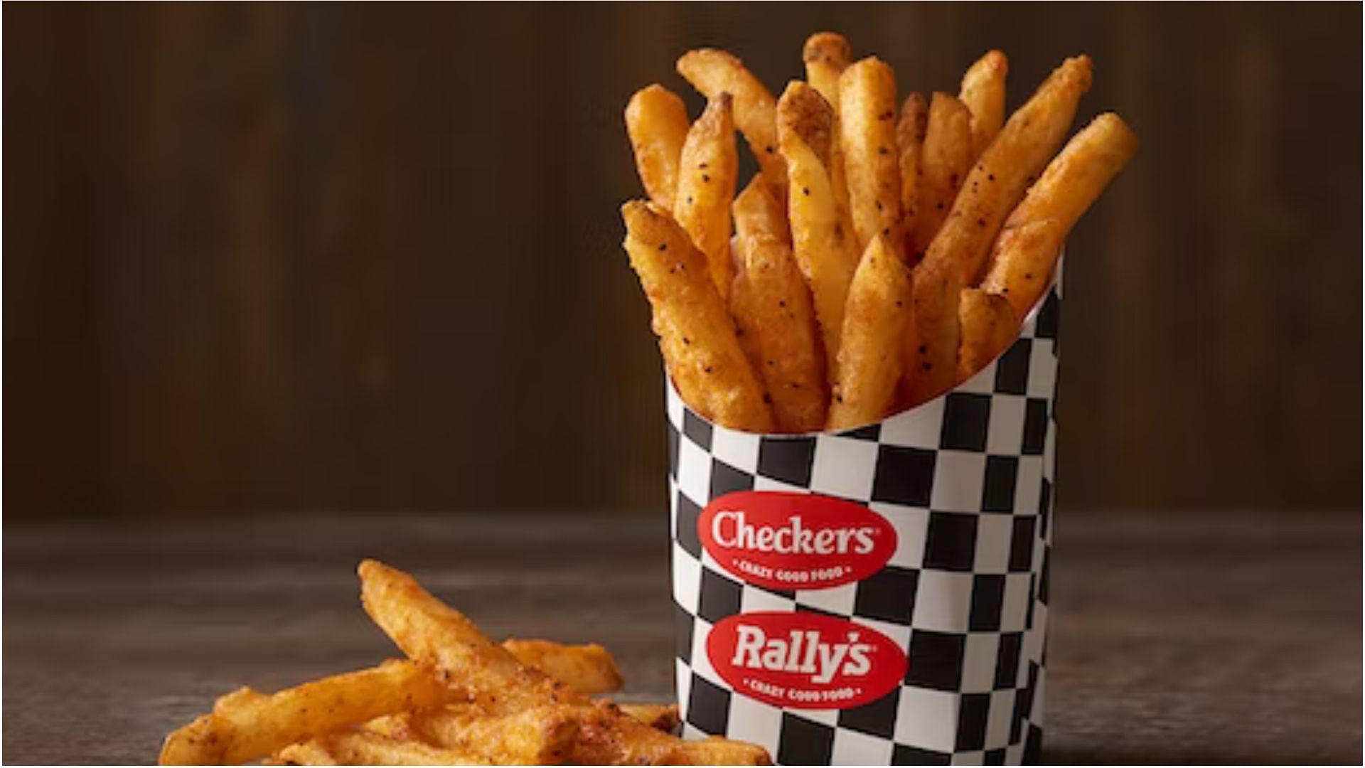 a large serving of Famous Seasoned Fries (Image via Checkers &amp; Rally&rsquo;s)