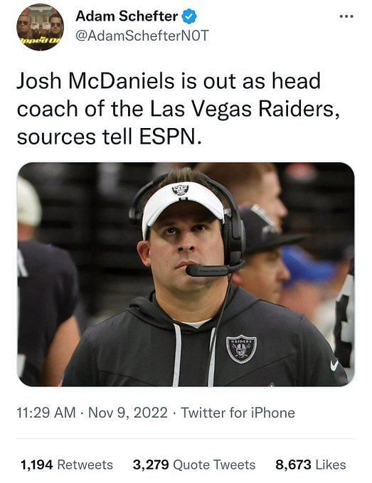 Raiders Fans Call for Josh McDaniels' Firing After Blowout Loss to Saints,  2-5 Start, News, Scores, Highlights, Stats, and Rumors