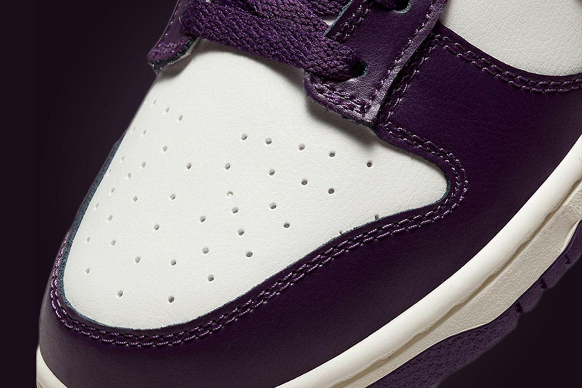 Take a closer look at the perforated toe of the shoe (Image via Nike)
