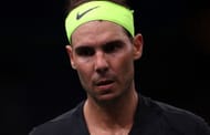 Rafael Nadal at the Paris Masters