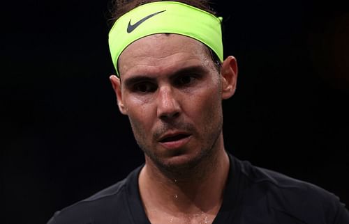 Rafael Nadal at the Paris Masters