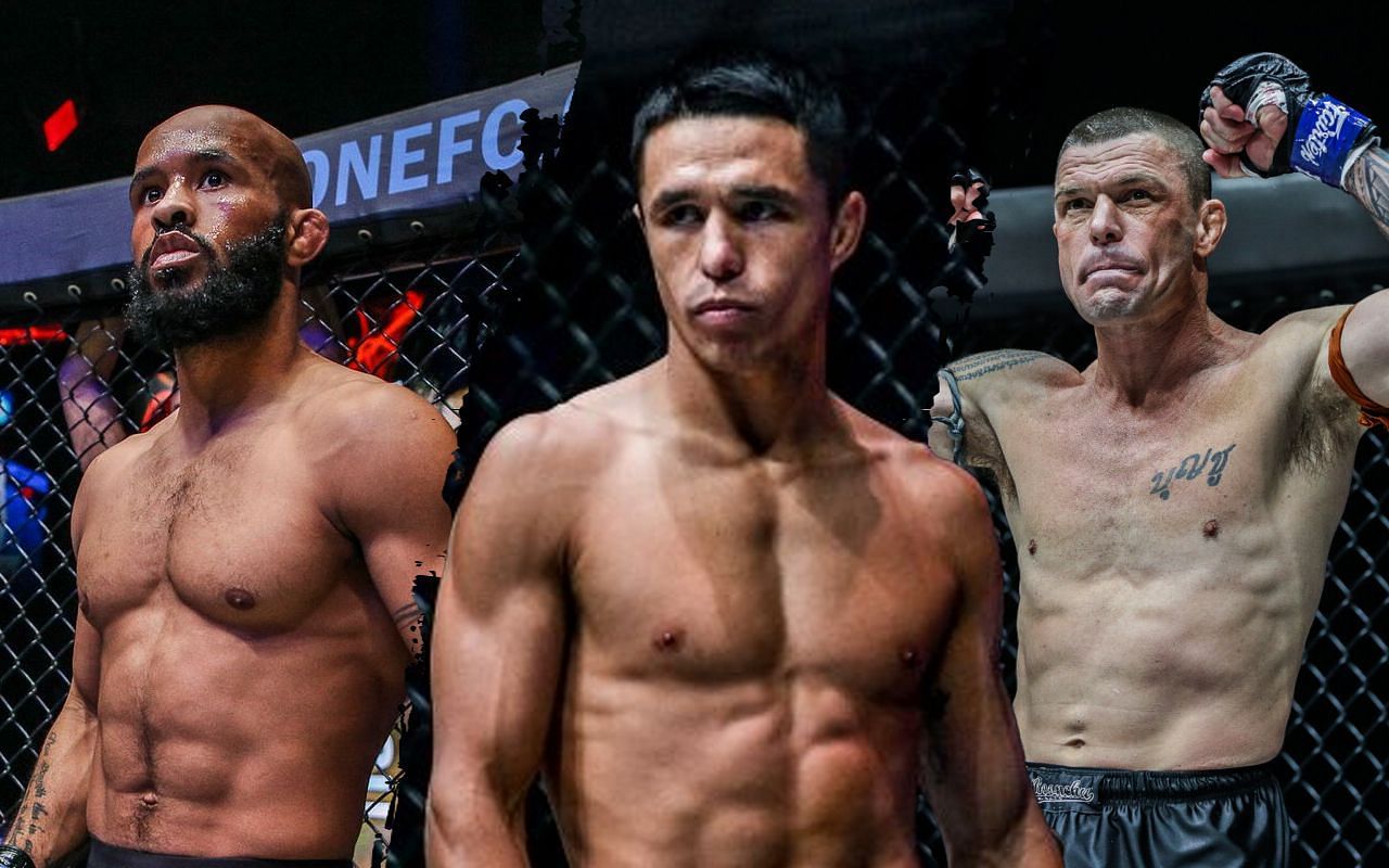 Demetrious Johnson, Reece McLaren, and John Wayne Parr [Photo Credits: ONE Championship]