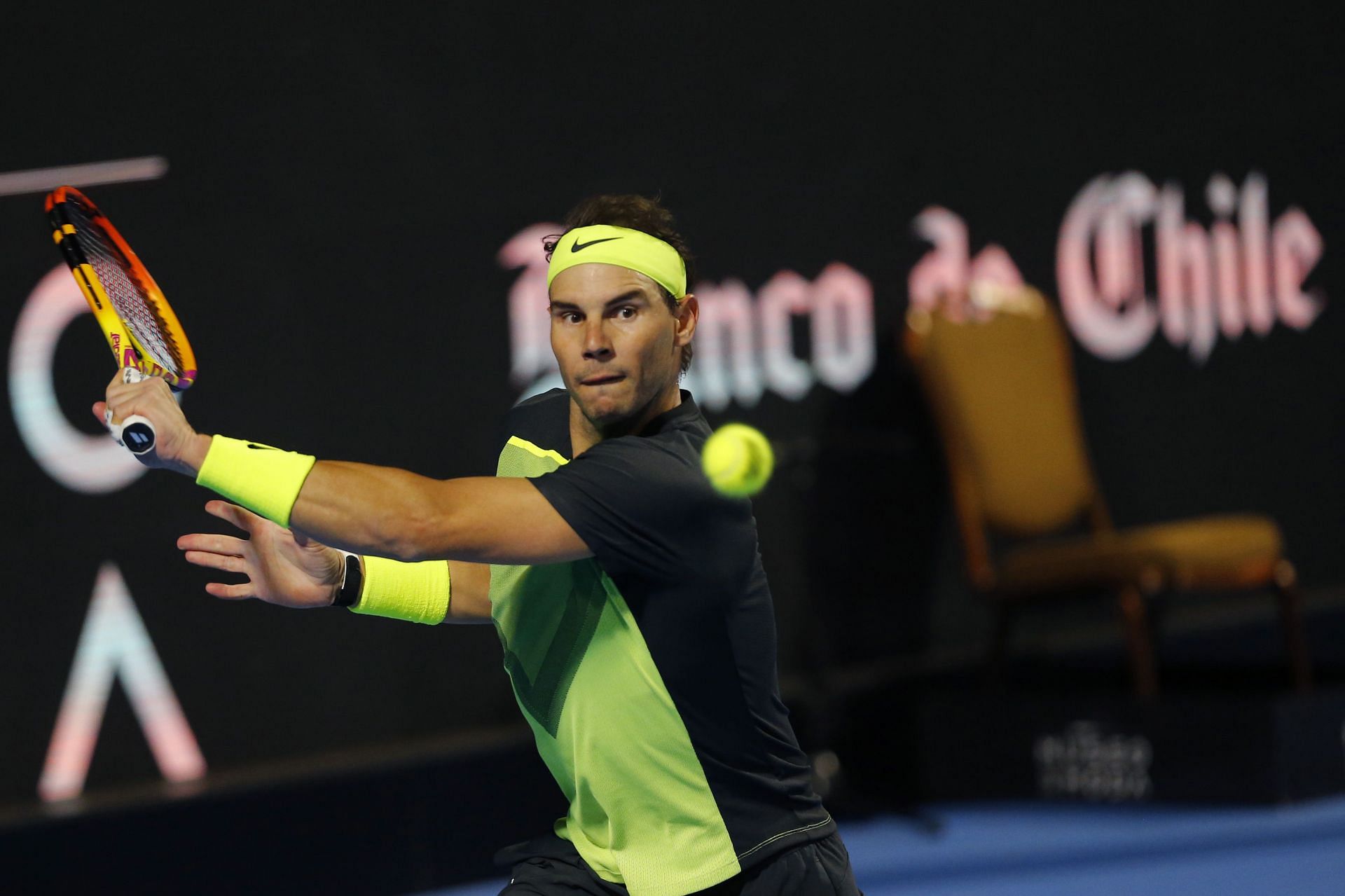 Rafael Nadal in Santiago last Friday