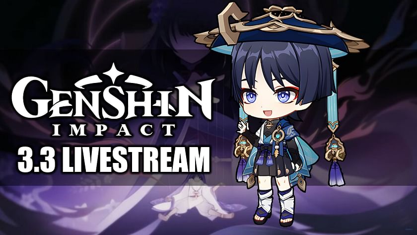 When will Genshin Impact 3.3 livestream codes be released?