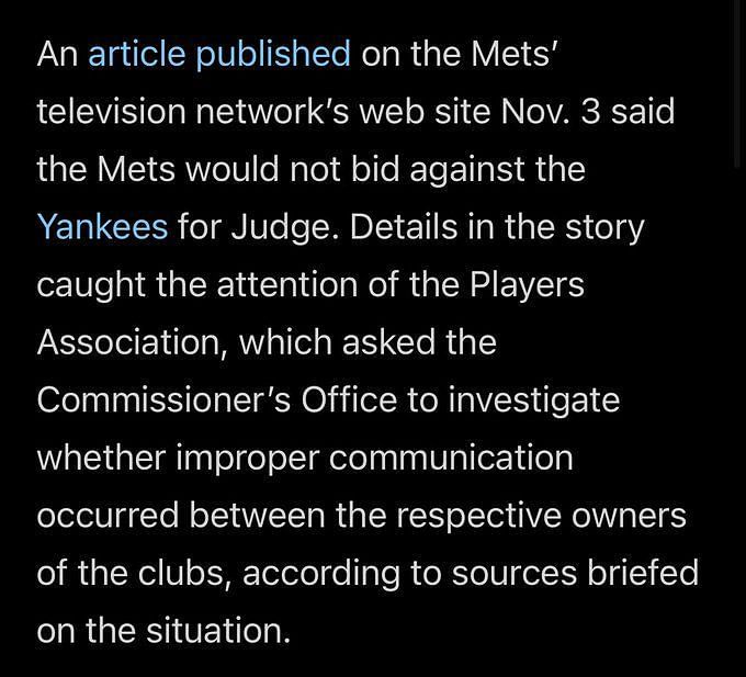 New York Yankees and Mets accused of colluding to damage Aaron