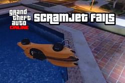 GTA Online player bounces between pools trying to save their Scramjet, ends up failing