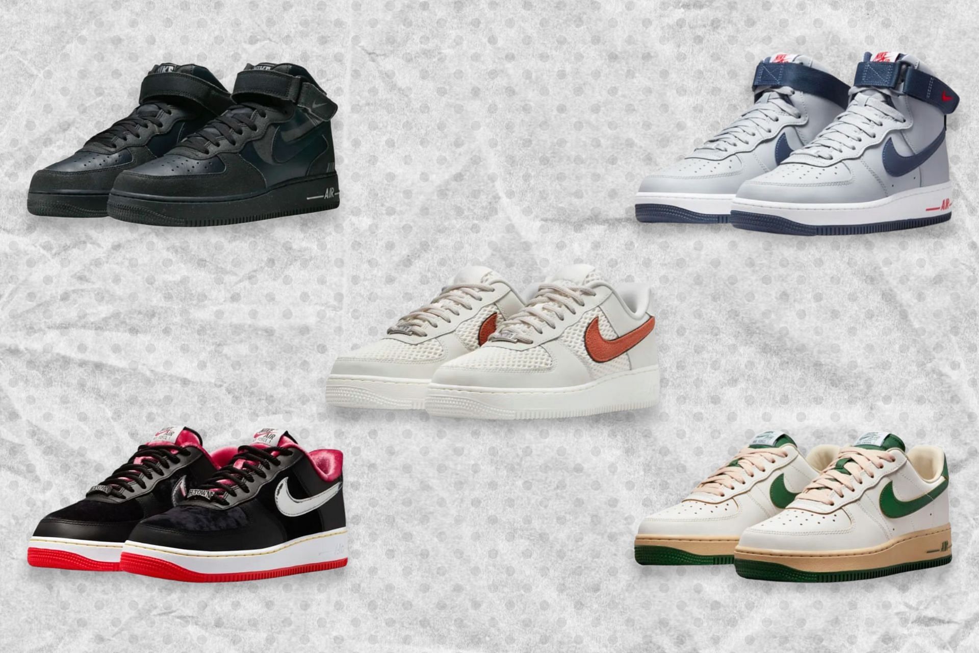 Top five Nike Air Force 1 sneaker releases you can look out for this November (Image via Sportskeeda)