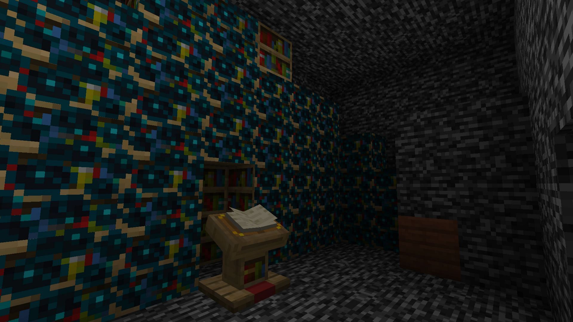 Hall of the Warden is a fascinating escape room map that uses the terrifying beast (Image via MInecraftMaps)