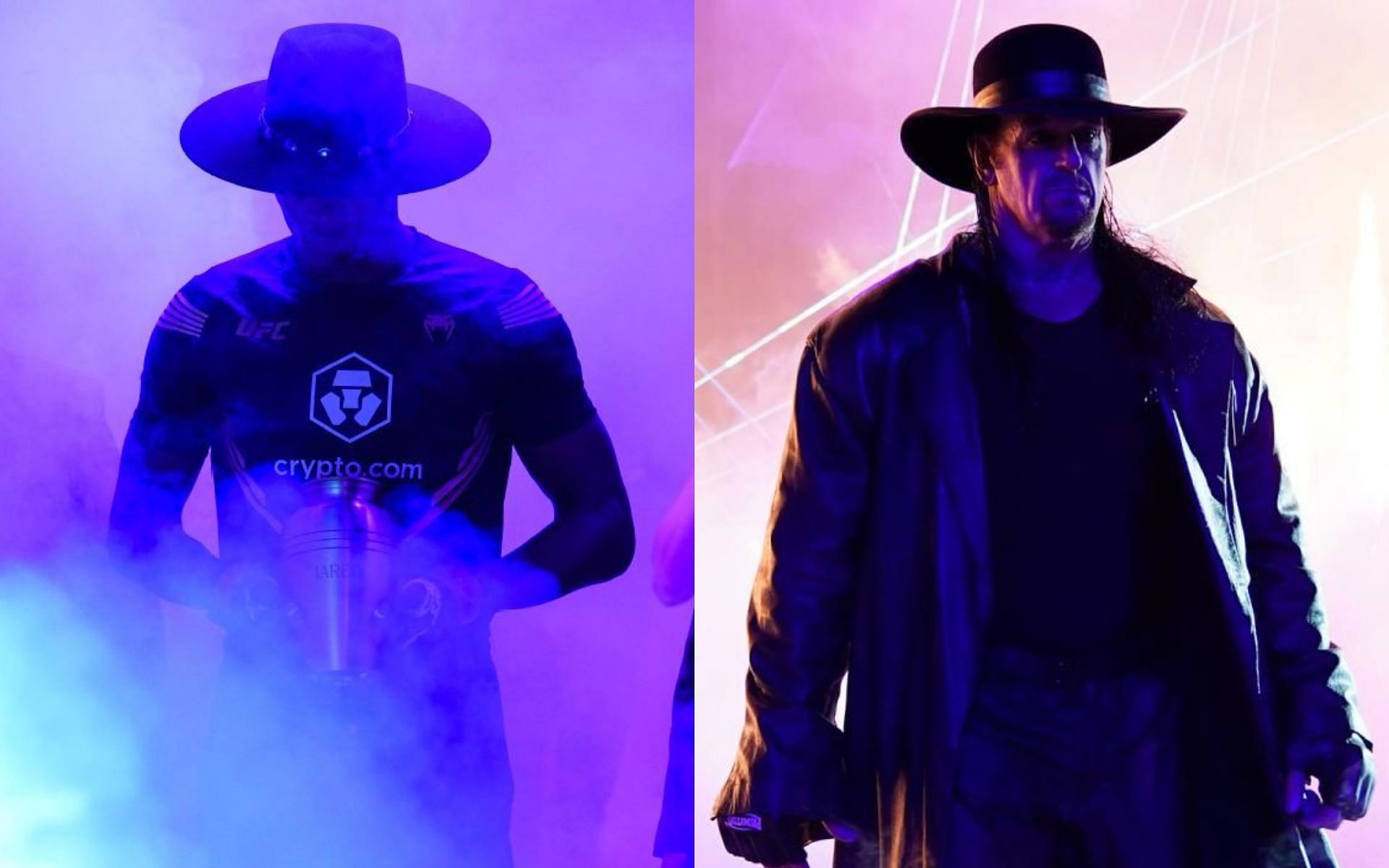 Israel Adesanya [Left] Undertaker [Right]