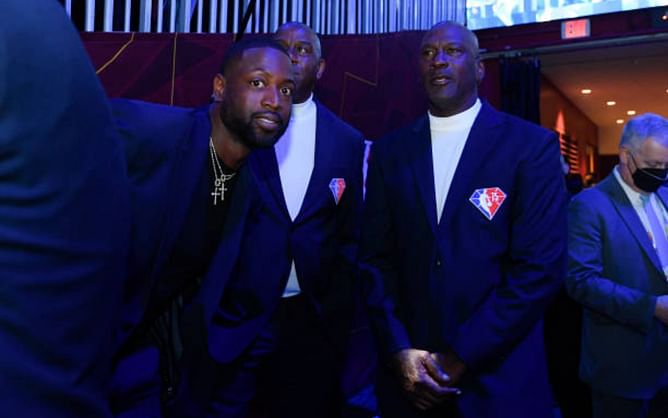 "That was the moment I realized I was in basketball heaven" - When Dwyane Wade reminisced about meeting Magic Johnson and Michael Jordan at NBA Top 75 ceremony