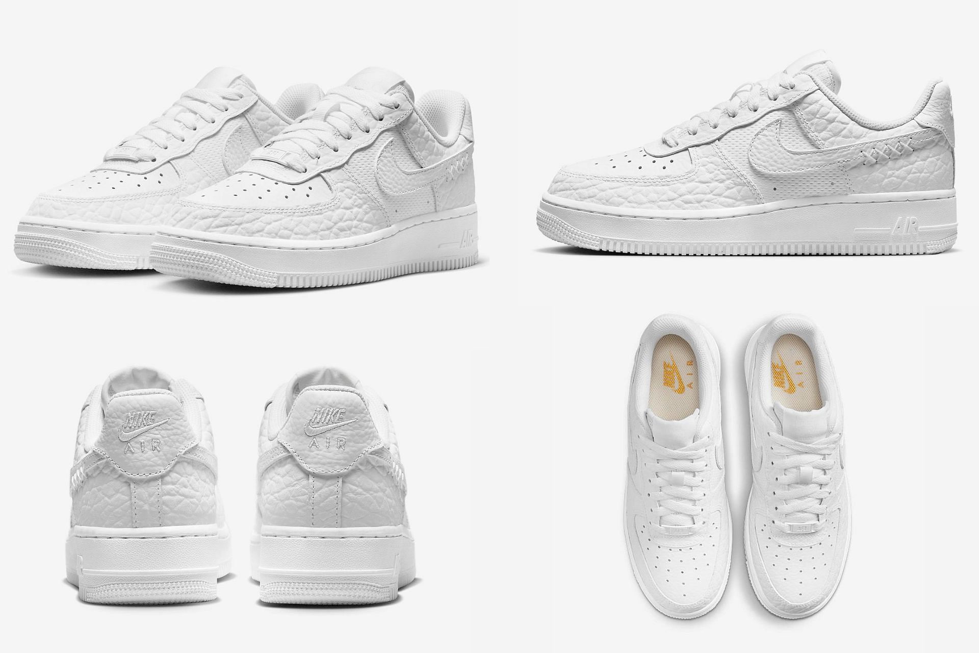 Here&#039;s a detailed look at the upcoming Nike Air Force 1 shoes (Image via Sportskeeda)