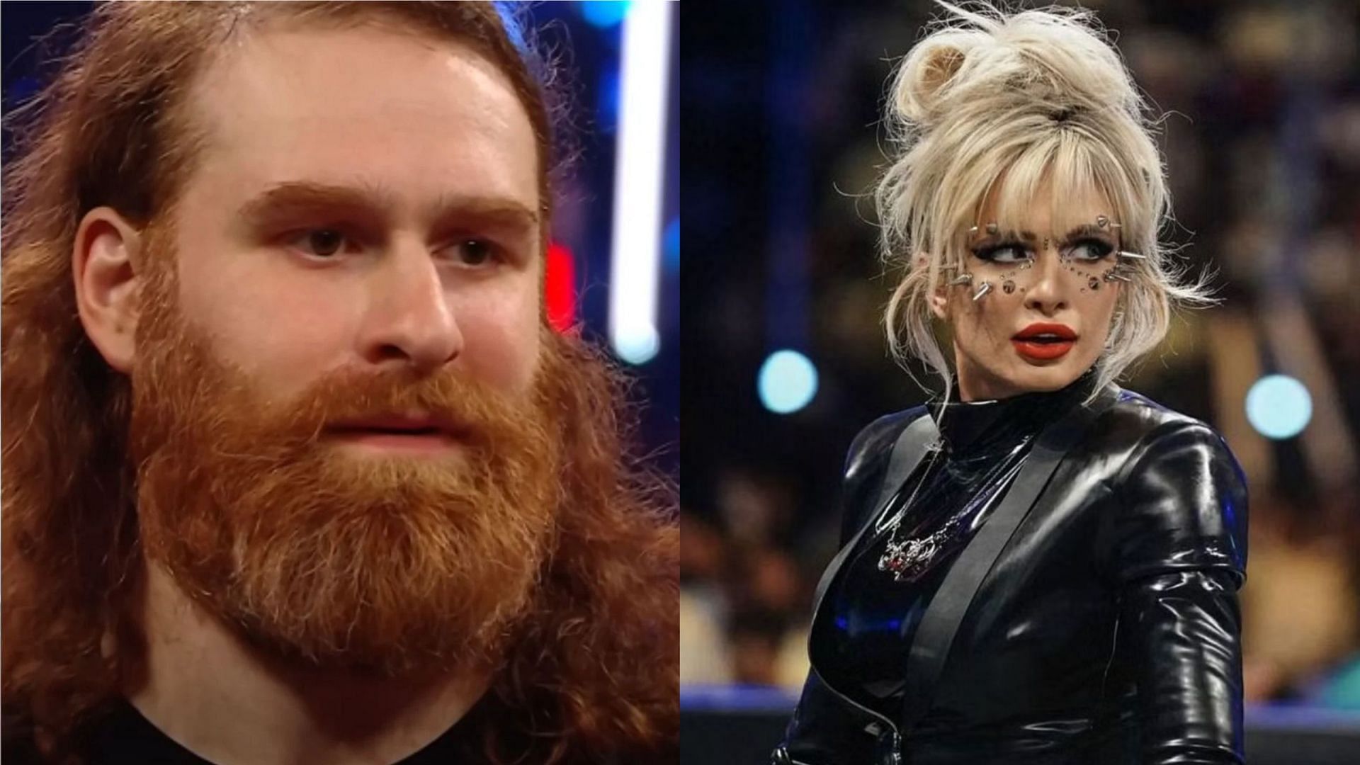 Sami Zayn (left); Scarlett (right)