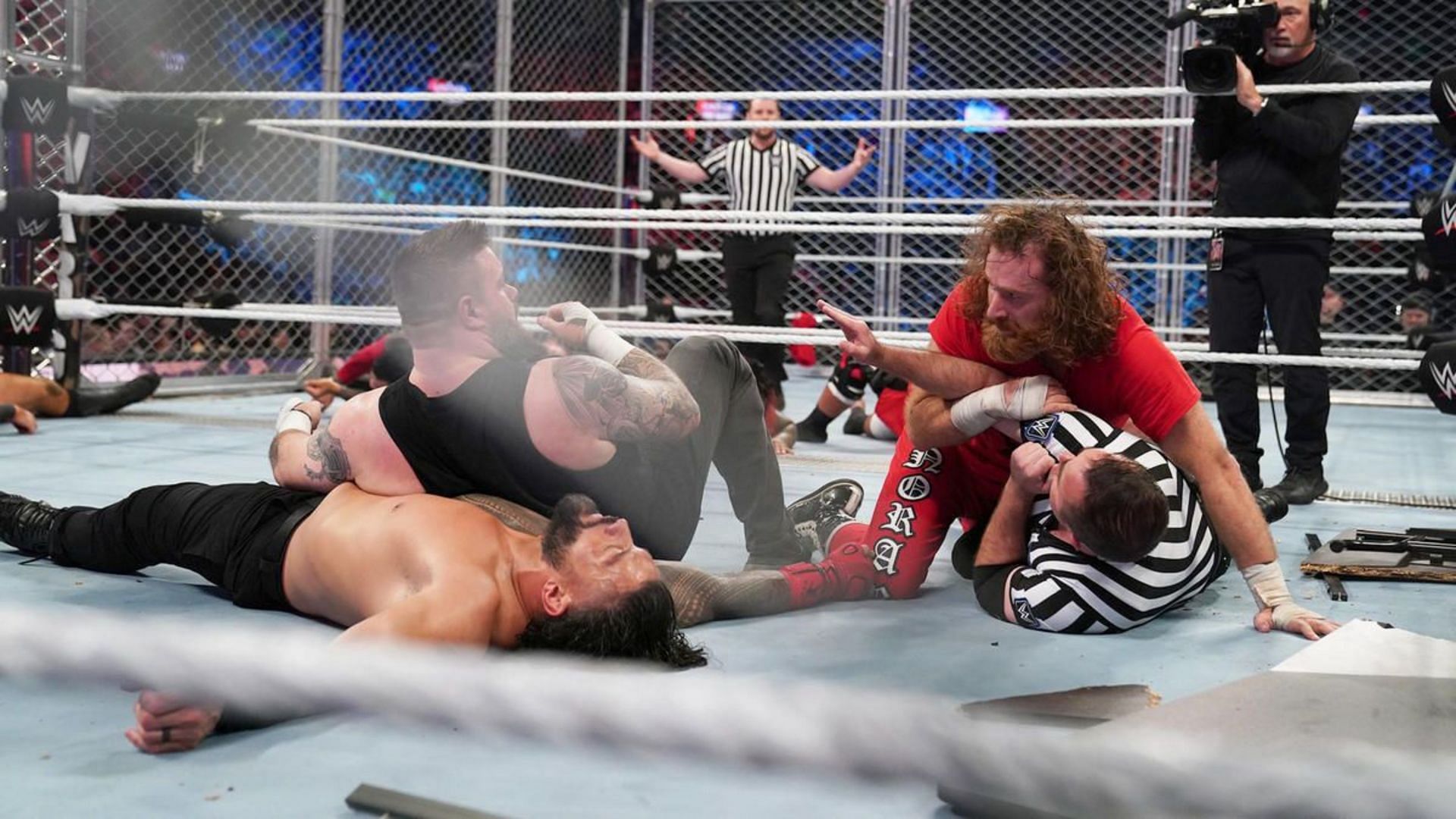 Sami Zayn led The Bloodline to victory at WWE Survivor Series War Games