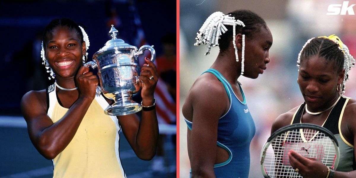 Serena and Venus Williams at the 1999 US Open.