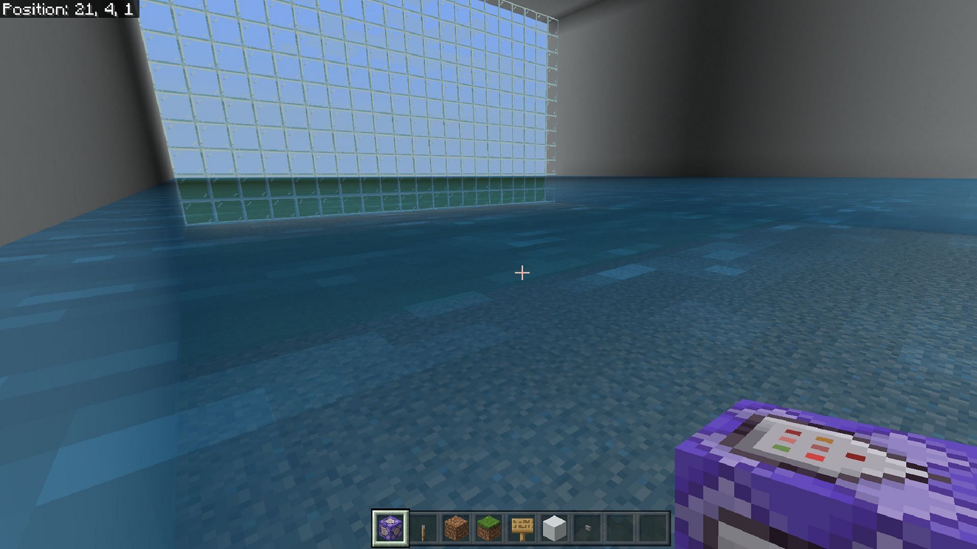 An unusual bug is changing dirt blocks to grass when submerged underwater (Image via Mojang Bug Report)