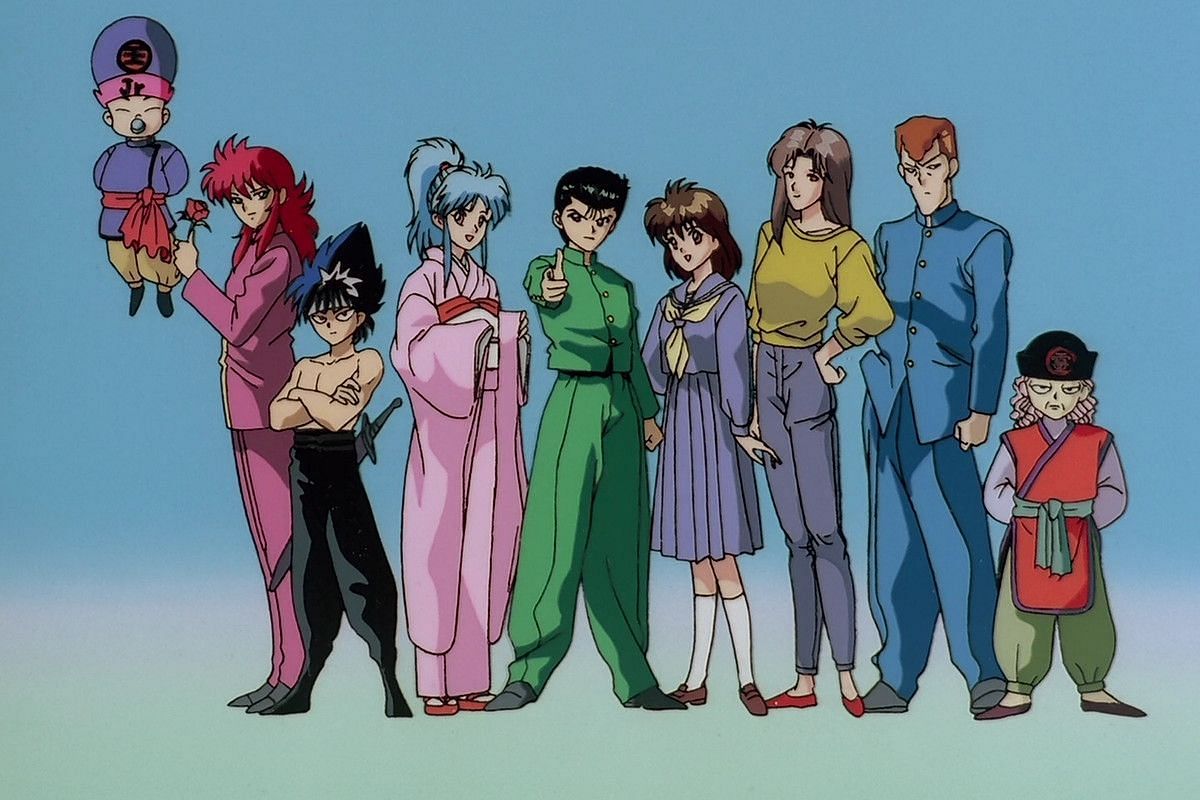 The main cast of the Yu Yu Hakusho anime (Image via Studio Madhouse)