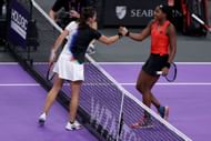 Coco Gauff after losing to Daria Kasatkina at the WTA Finals.