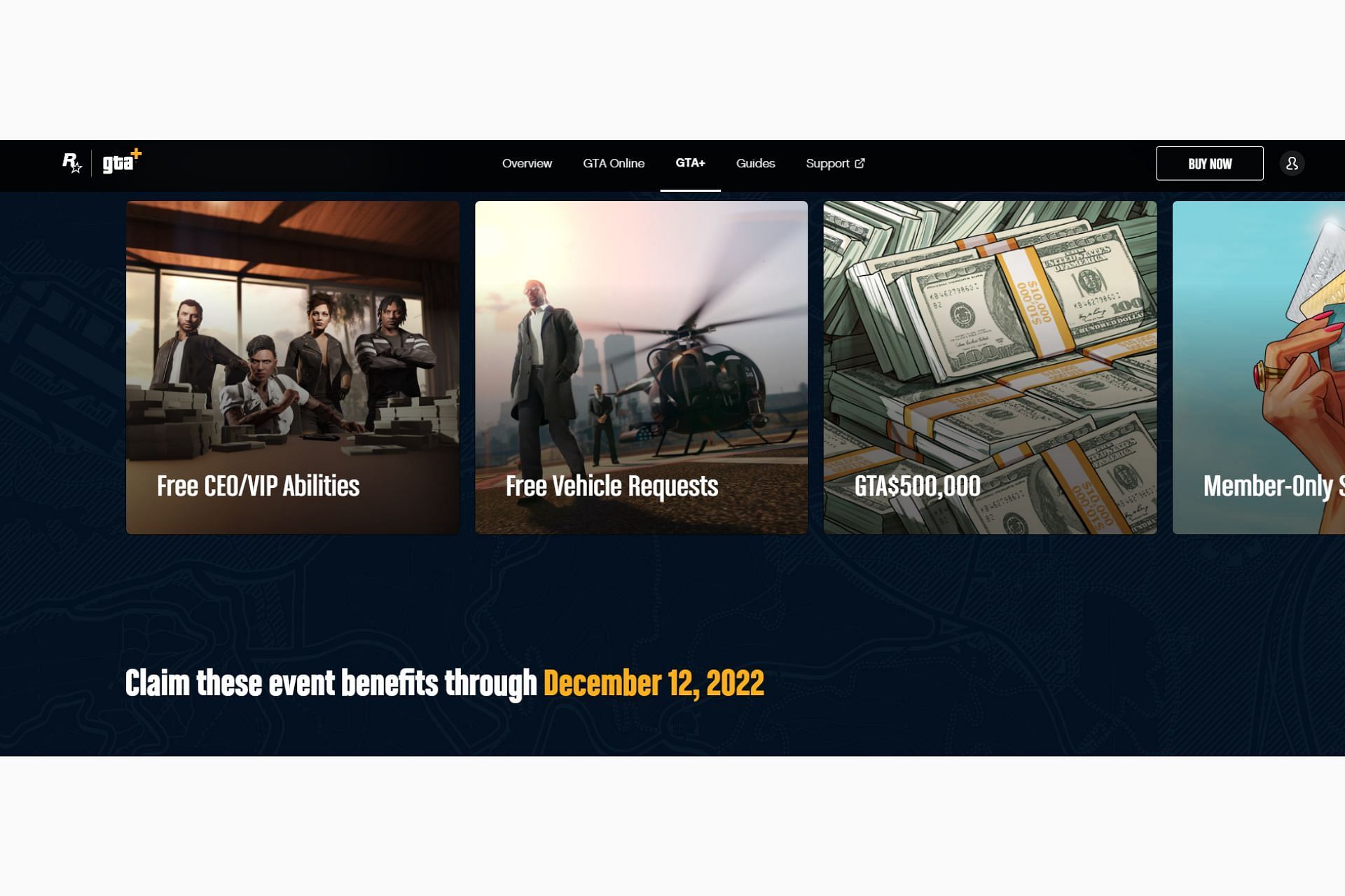 A screenshot of the official GTA+ newswire (Image via Rockstar Games)