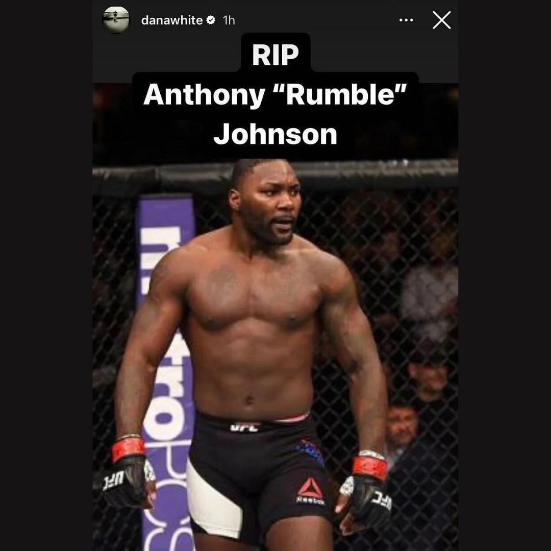 Dana White&#039;s tribute to &#039;Rumble&#039; [Image courtesy: Dana White&#039;s Instagram]