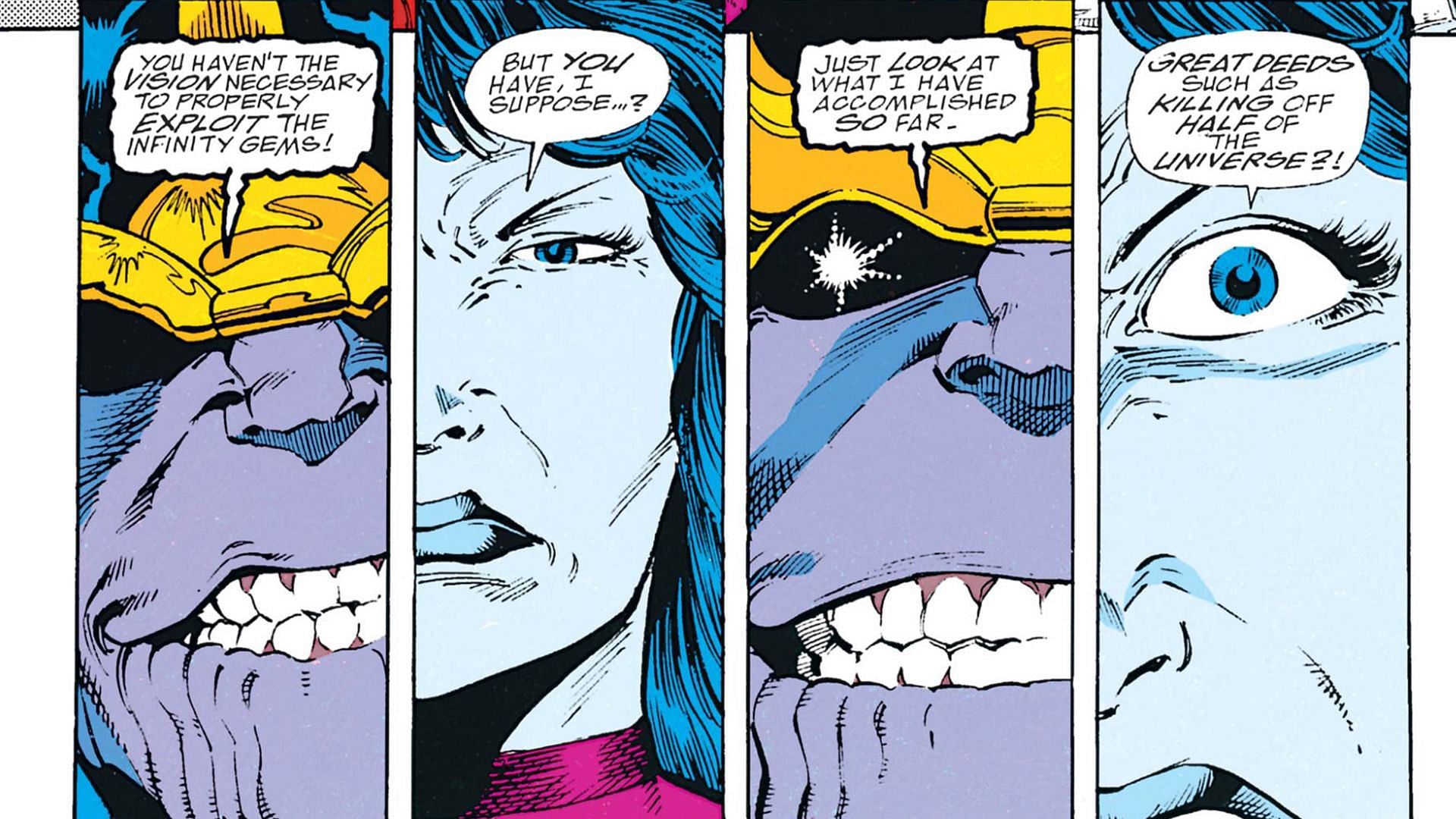 Nebula after taking the Infinity Gauntlet (Image via Marvel)