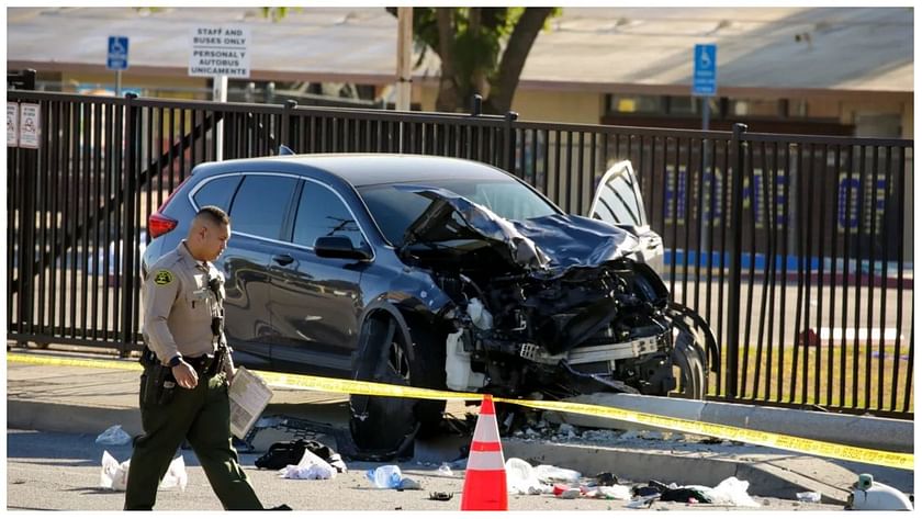 Horrific crash involving at least 13 vehicles in South LA caught on cam -  CBS Los Angeles