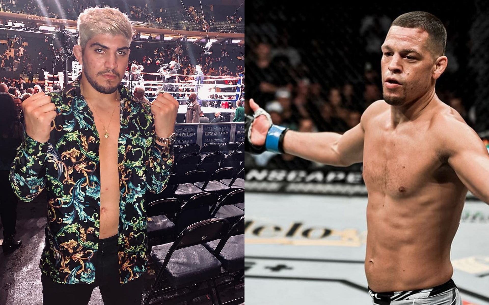 Dillon Danis (Left) and Nate Diaz (Right) [Images via: @dillondanis and @natediaz209 on Instagram]