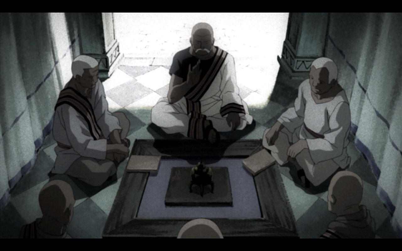 Ishvalens praying (Image via Studio Bones)