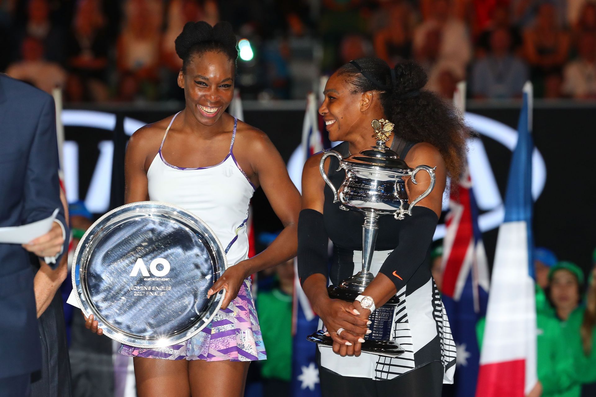 Venus and Serena Williams at the 2017 Australian Open