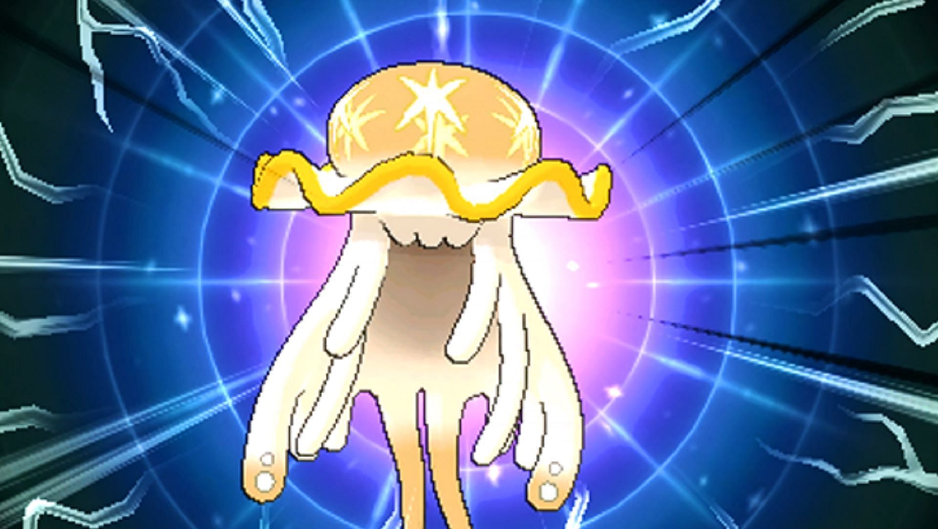 La forma brillante de Nihilego en Pokémon Ultrasol/Luna (Imagen vía u/KangasKid18/Reddit)