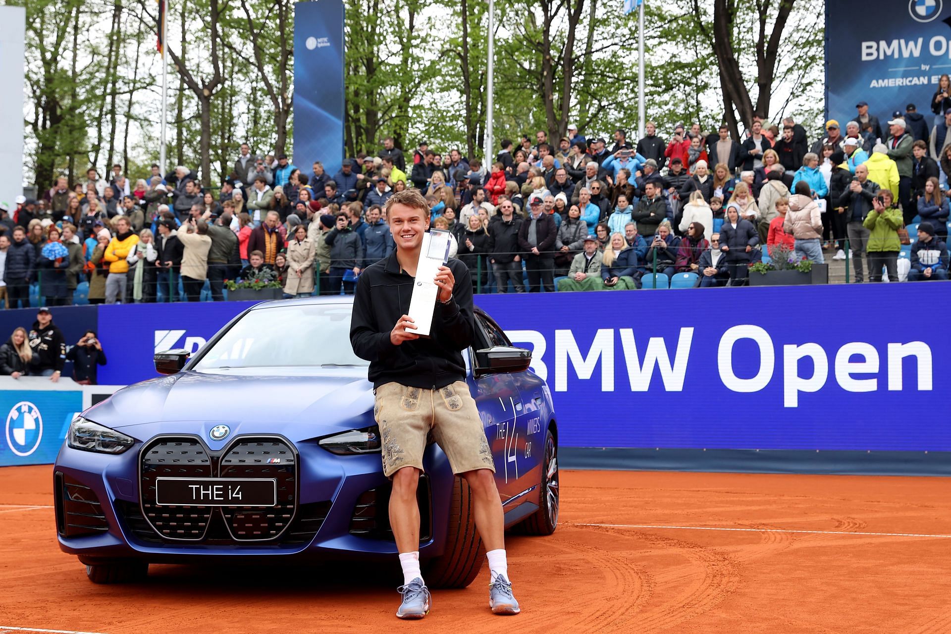 Holger Rune after his title win at the ATP Masters in Munich