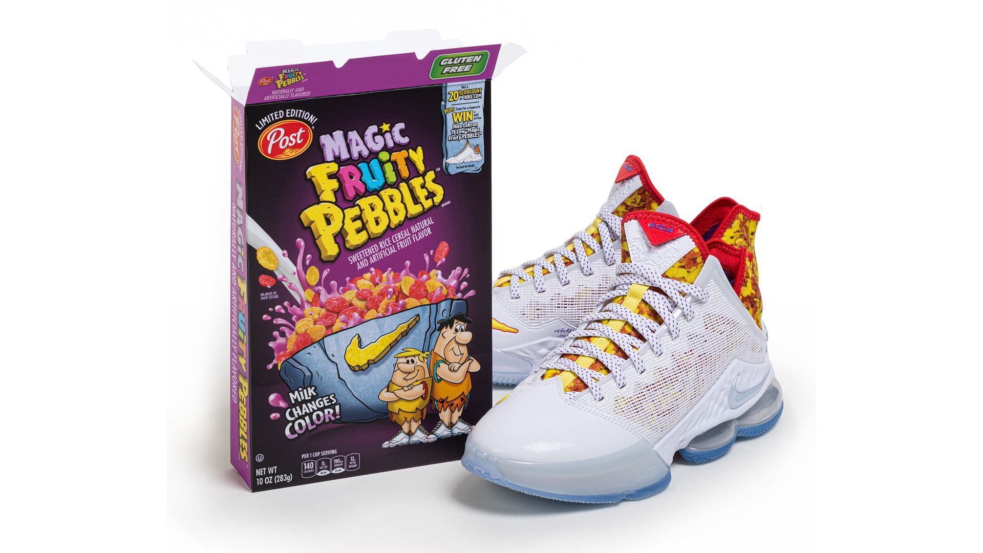LeBron James&#039; shoes were released on National Cereal Day (Image via Post Consumer Brands).